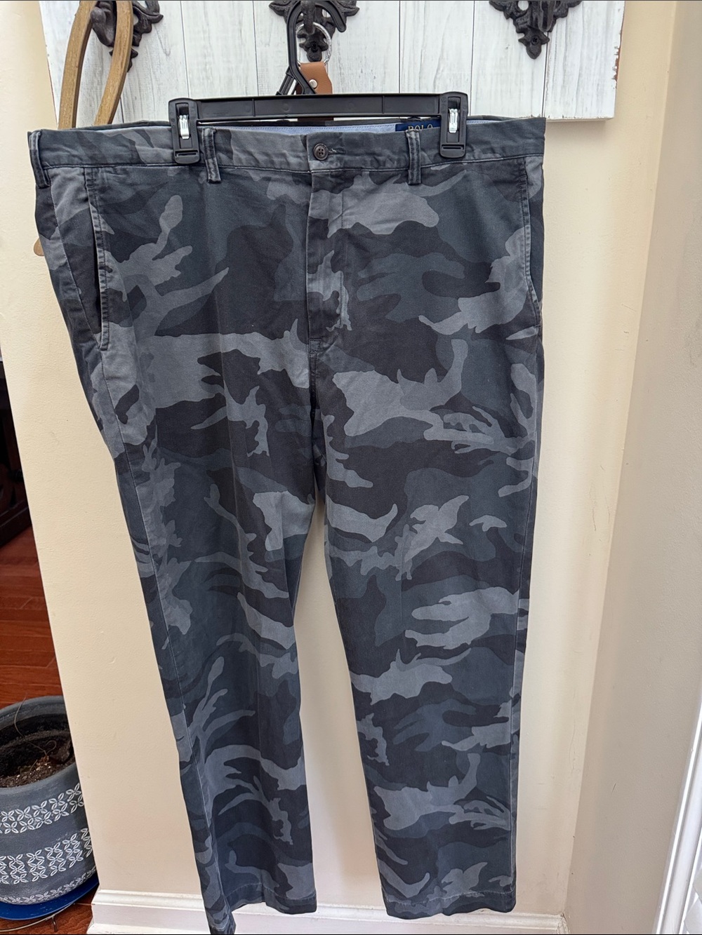 Polo by Ralph Lauren Men's Gray Camo Chinos